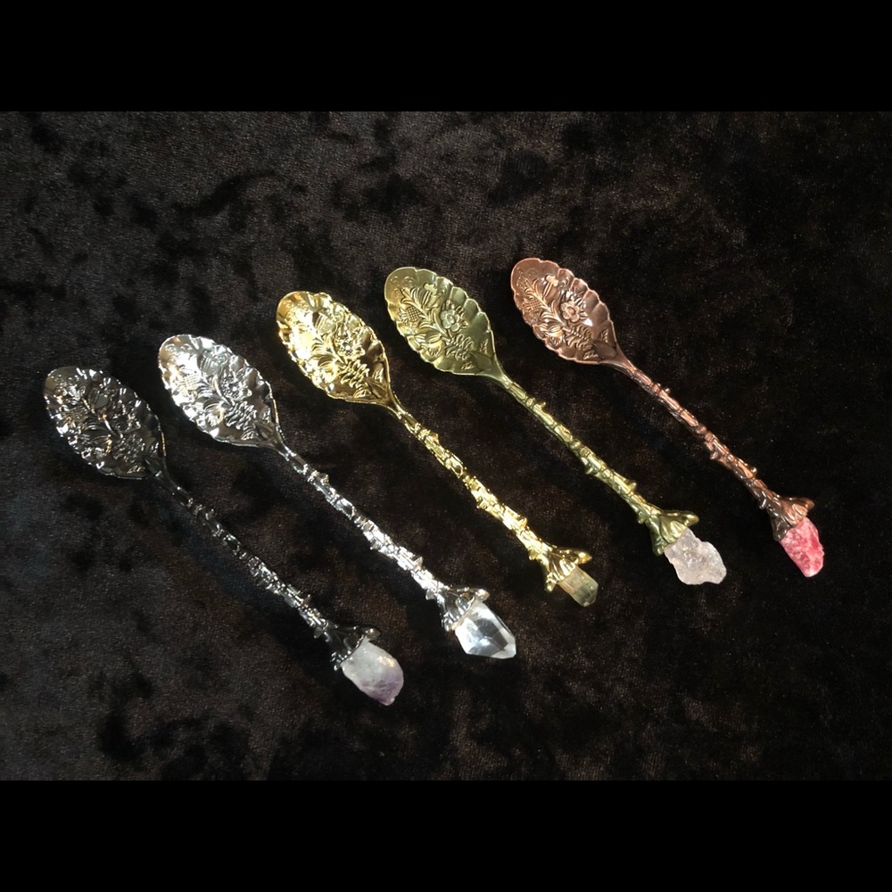 Crystal Tea Spoons (Set of 5)